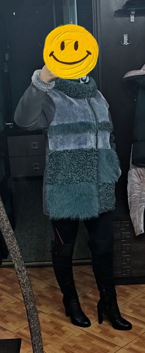 Зимняя куртка, женская. Дублёнка