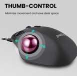 Mouse ergonomic Perixx PERIMICE-517 cu trackball 400/1000 DPI cu fir