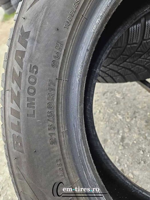 SET 2 Anvelope Iarna 215/60 R17 BRIDGESTONE Blizzak LM005 96H