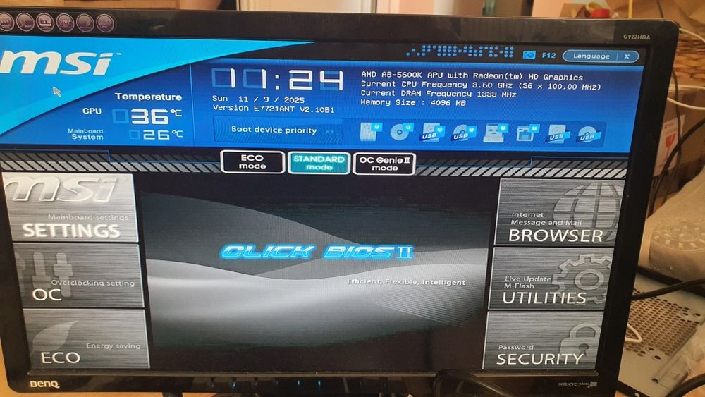 дънно FM2 със процесор A8 5600k