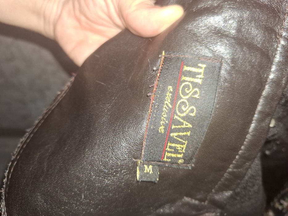 Дублёнка коричневая