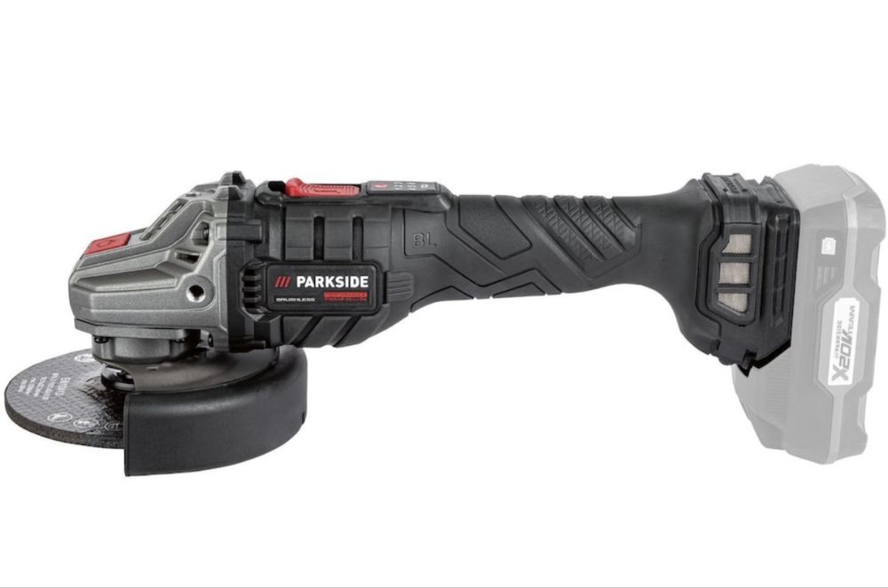 Ъглошлайф parkside парксайд х20в Д4 с копче акумулаторен