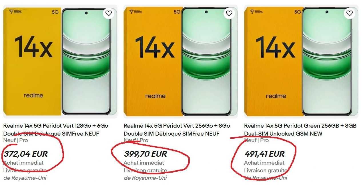 ЧИСТО НОВ В ГАРАНЦИЯ! Realme 14x 5G 256gb + 8gb RAM