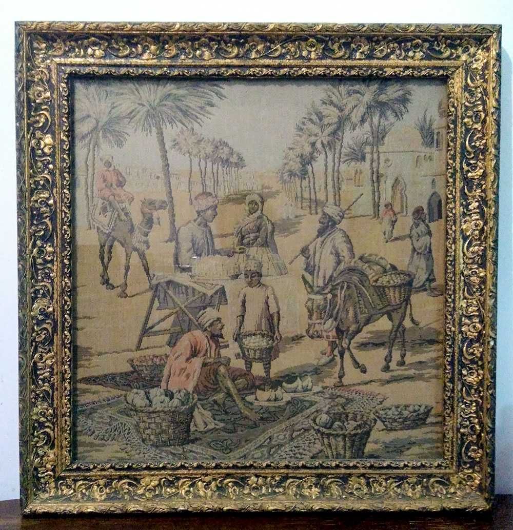 Tablou "Piață arabă" (tapițerie 1920)