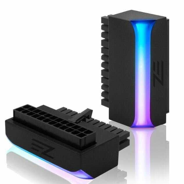 Переходник угловой 24 pin ARGB подсветкой для материнской платы