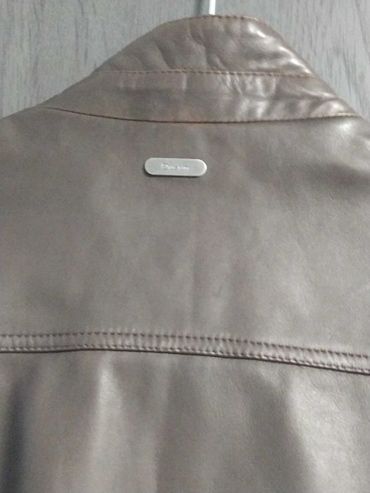 Jacheta/ geaca/ parka maron -ciocolate din piele de mieluț.