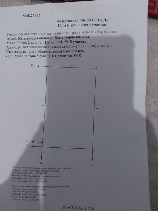 г. Кызылорада, село Ж.Махамбетов: земля продаётся