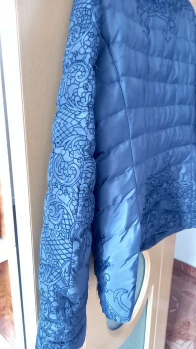 Vand geaca/ jacheta dama toamna-iarna,bleumarin,2XL- marime IT,cu mode