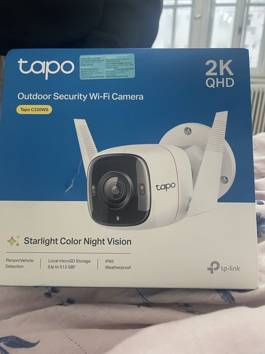Camera IP Wireless exterior TP-LINK Tapo C320WS, 4MP, QHD 1440p