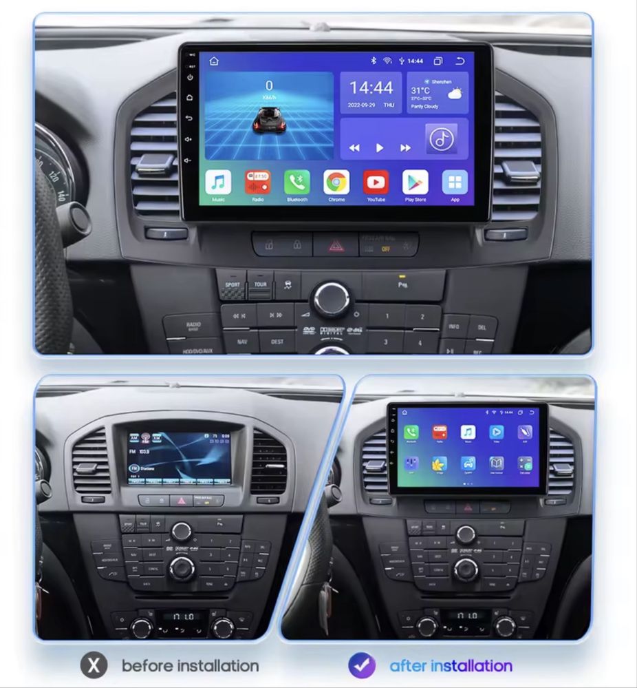 Мултимедия 9” за Opel Insignia 2008/2013 android 13 2/64 gb. 9”