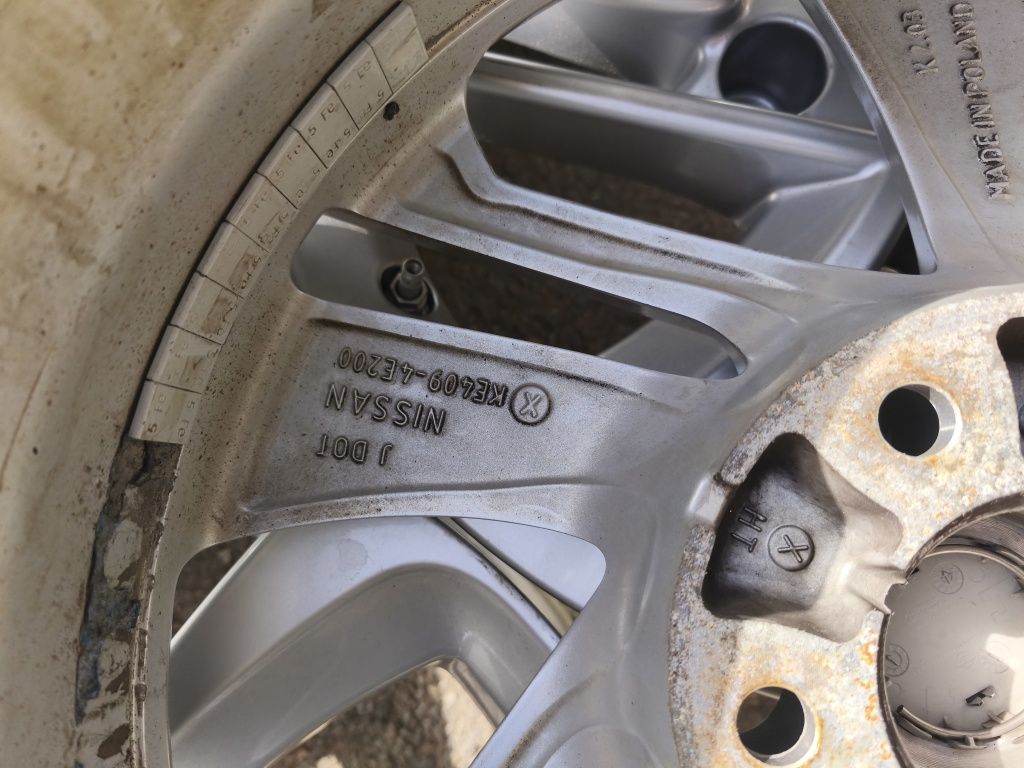 17" оригинални алуминиеви джанти за Nissan X trail/Quashqai...