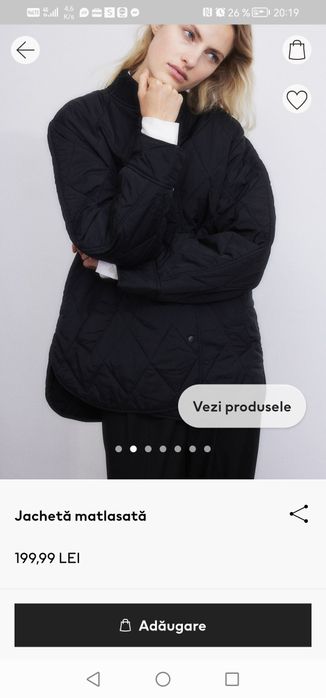 Geaca matlasata cu capse