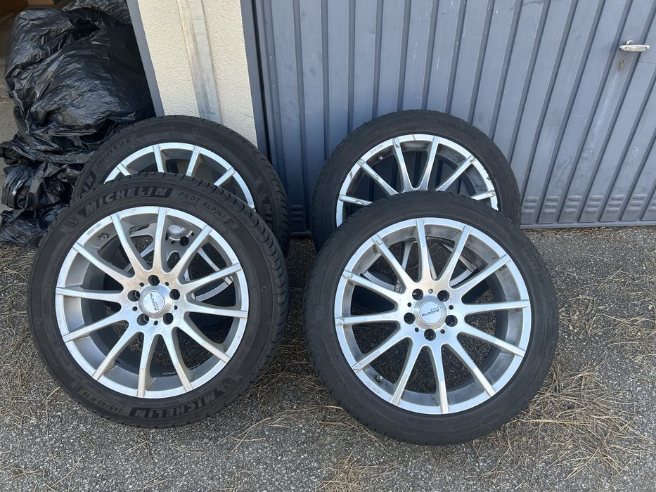 Jante Mercedes E class cu cauciucuri de iarna