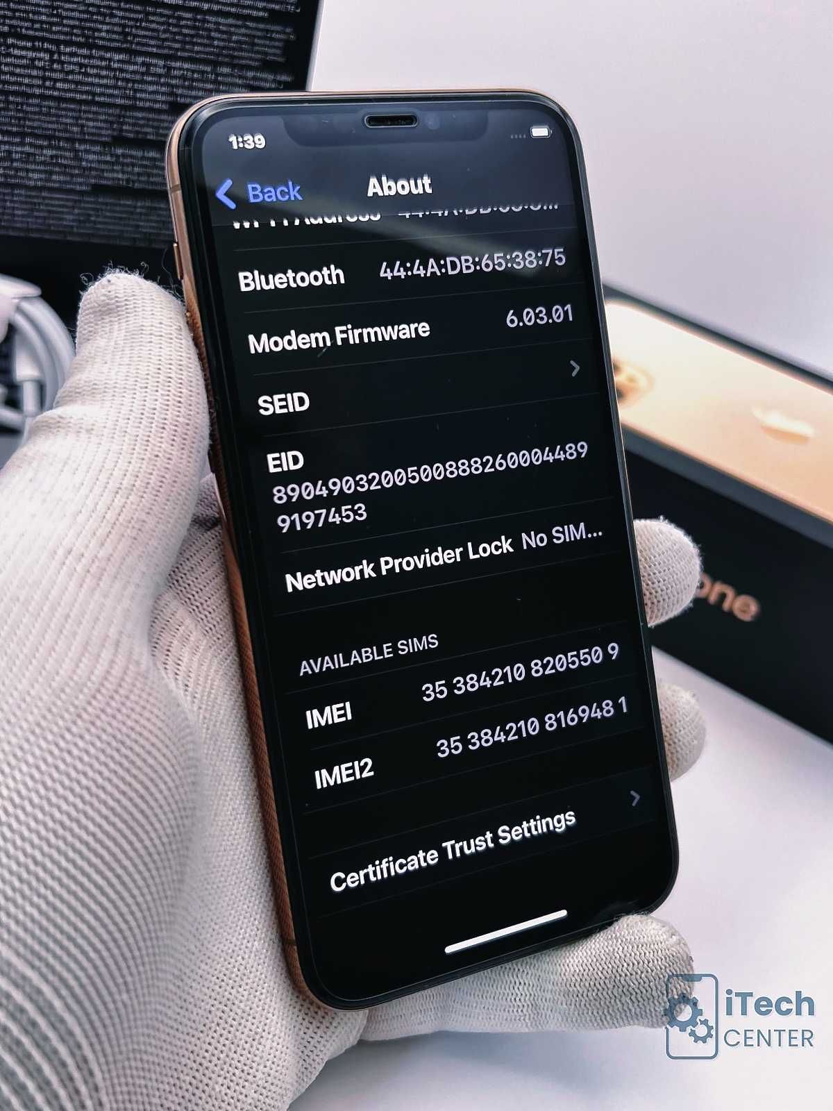 iPhone 11 PRO, 256GB, Gold, 100% батерия, КАТО НОВ, 1г. ГАРАНЦИЯ!