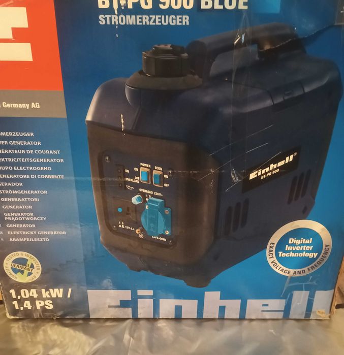 Generator Einhell Inverter compact portabil 0,9KVA nou.