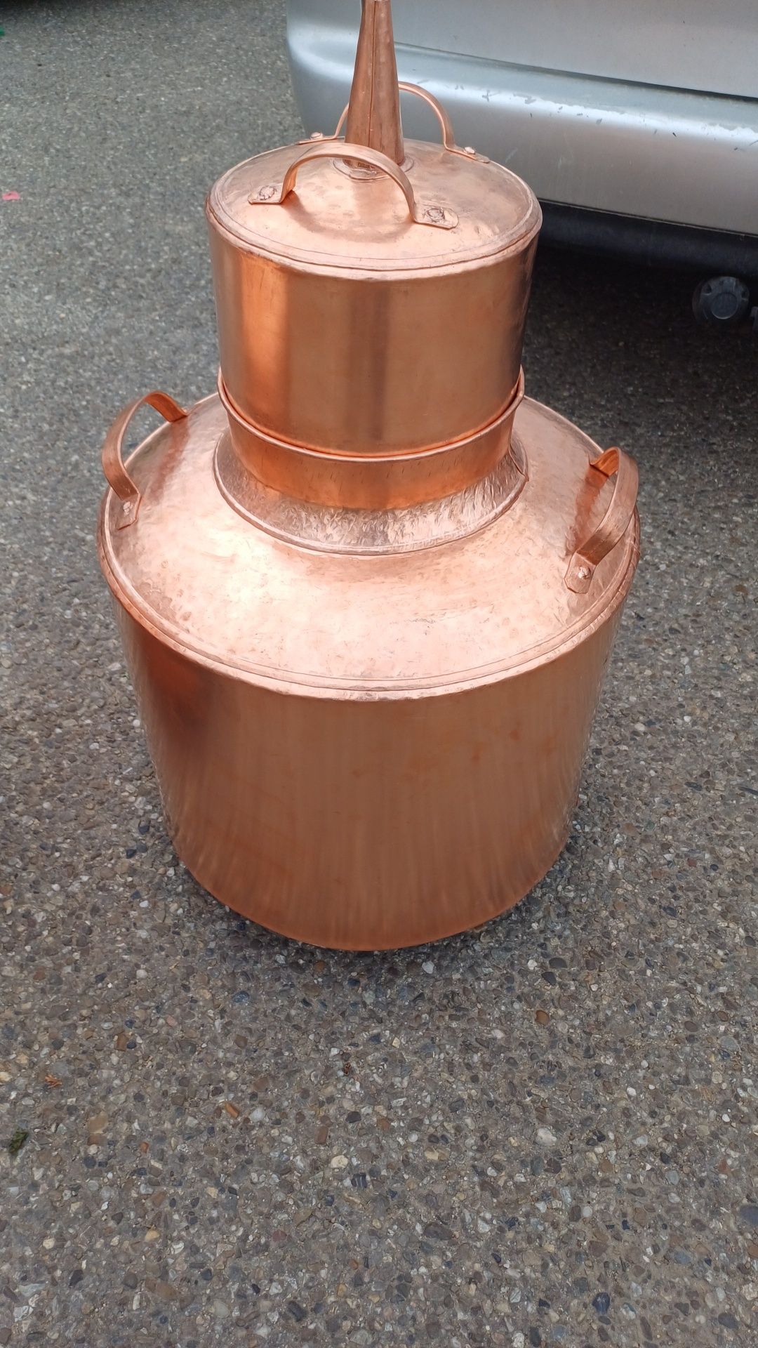 Tabla de vanzare sau cazan  de țuică din cupru sau inox avem in stoc s