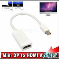 Преходник Mini DisplayPort (mini DP) към HDMI + Гаранция