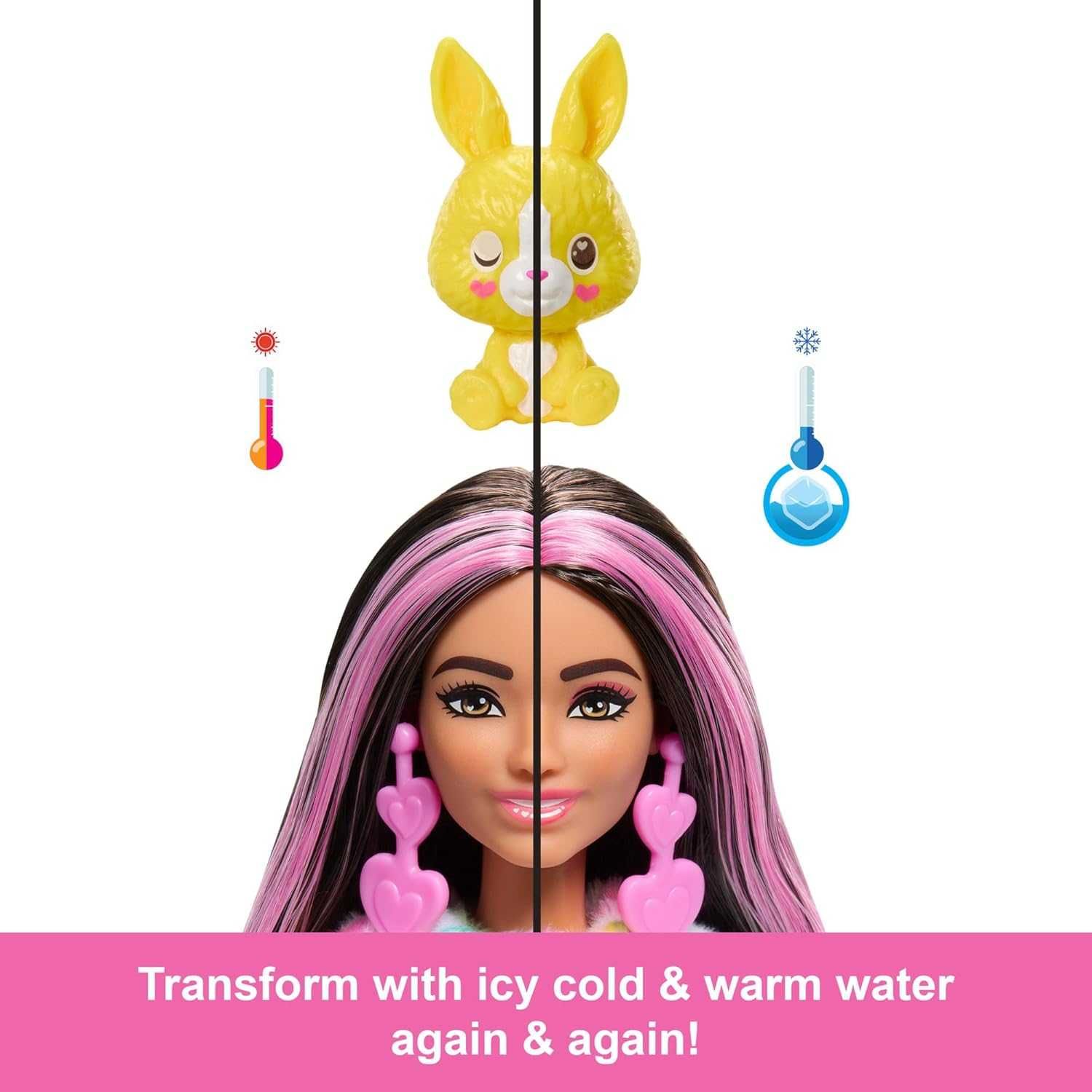 Кукла Барби Barbie Cutie Reveal С костюм на шарено Зайче Зебра 2 вида