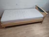 Кровать деревянная с изголовьем