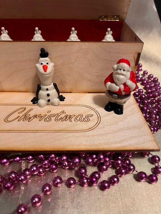 Decoratiuni 3D Print Mos Craciun Pictate Manual Olaf Far Handmade