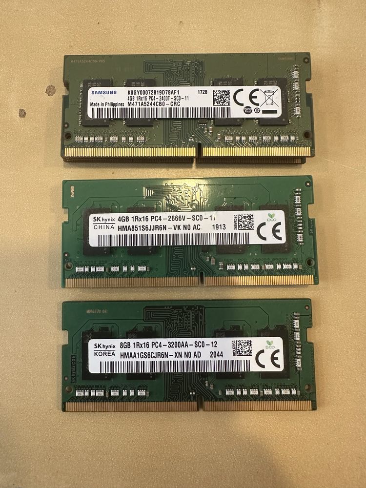 Ram 4/8/16Gb DDR4 Laptop 3200/2666/2400 Mhz