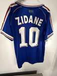 Tricou Zidane Franta cupa mondiala 1998 fotbal cu mic defect