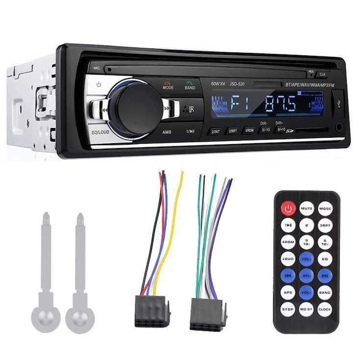 Radio Casetofon auto cu Bluetooth, MP3 player, Aux, USB, SD, FM, 4x25W