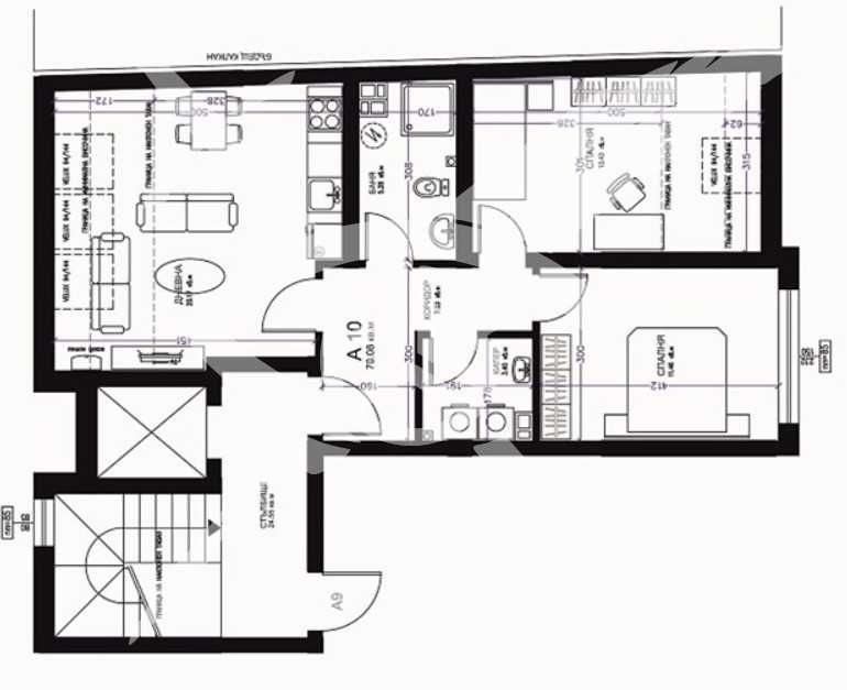 Тристаен апартамент Център385-14720