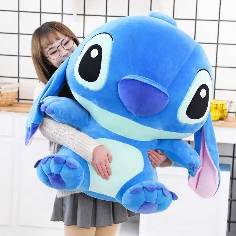 Голям Плюшен Стич + ПОДАРЪК Флашка, Играчка Стич 80 / 100см Stitch