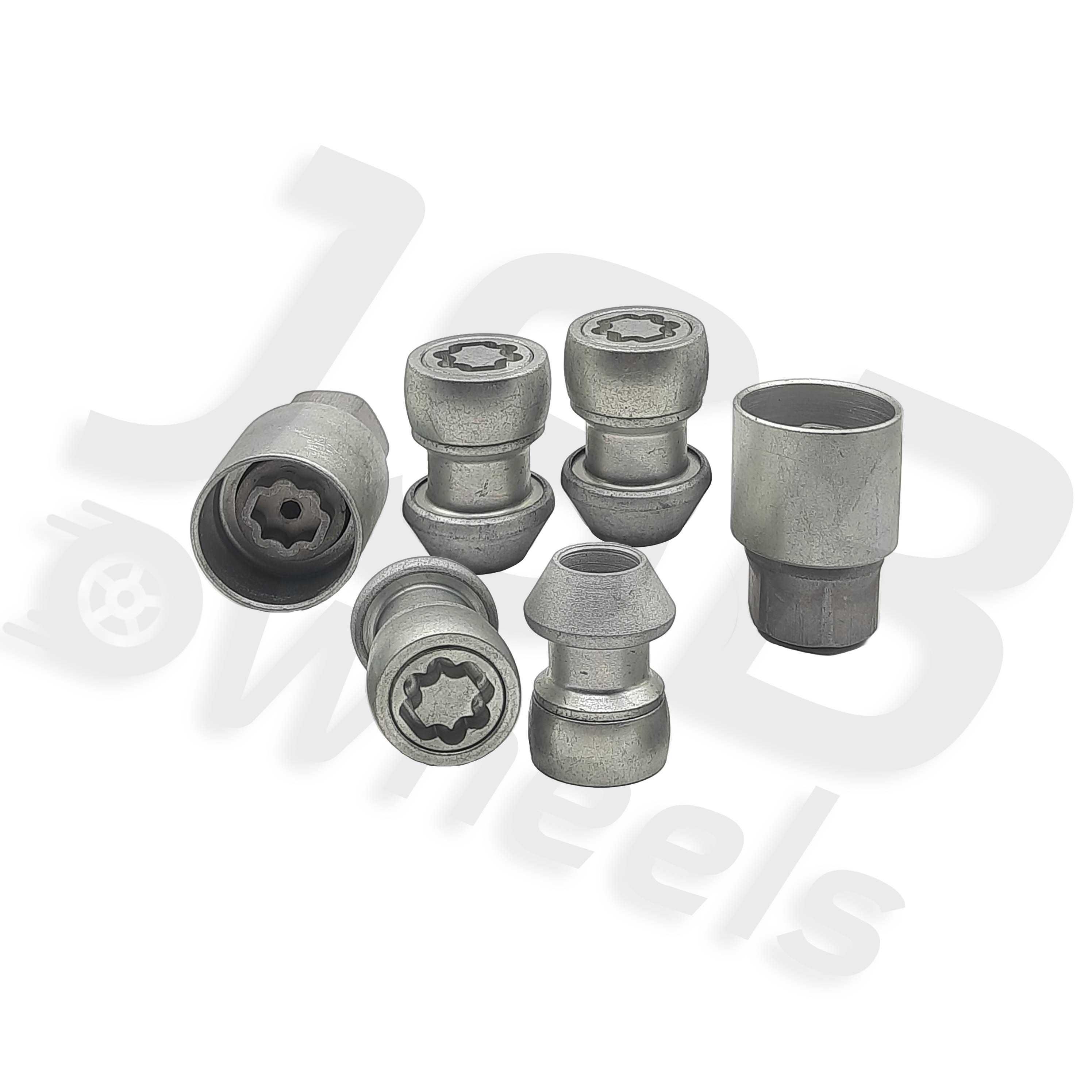 Set piulite antifurt Starlock 2 chei M14x1.5 Jaguar, Land Rover, Ford