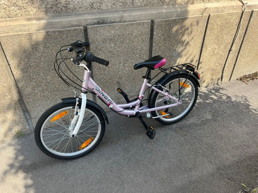 Bicicleta copii (fete) marca Dinotti roti pe 20" ca si noua !