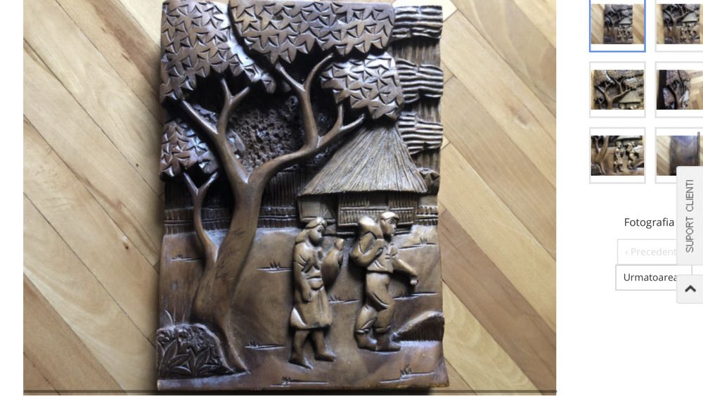 Tablou,basorelief,sculptura in lemn,casa taraneasca