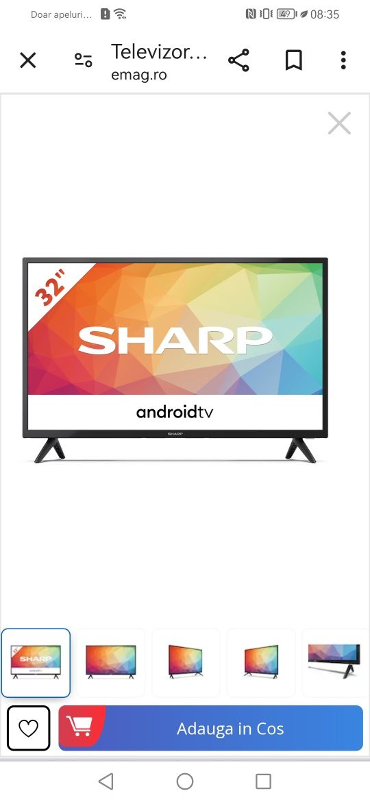 Vând TV Led Sharp Android