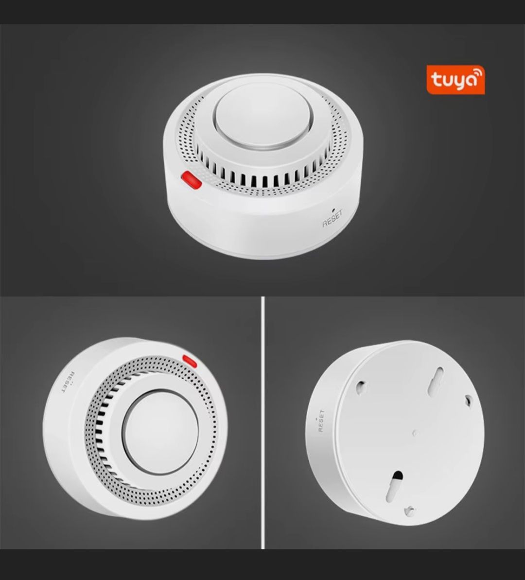 Пожарная сигнализация датчик дыма, Умный детектор дыма Tuya Wi-Fi