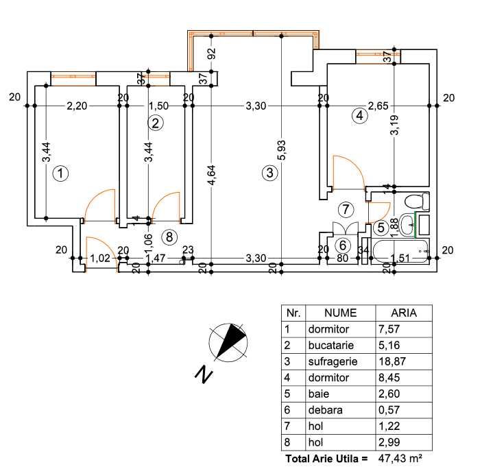 Vaslui Parcul Copou Strada Mihail Kogalniceanu 3 camere 55000 euro