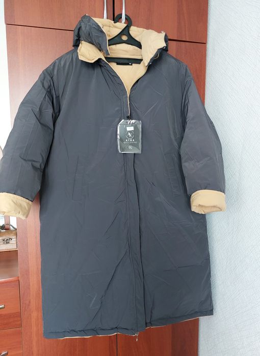 Пуховик женский двухсторонний XXL