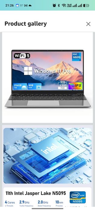 Lot laptopuri Amazon 16 bucăți în total