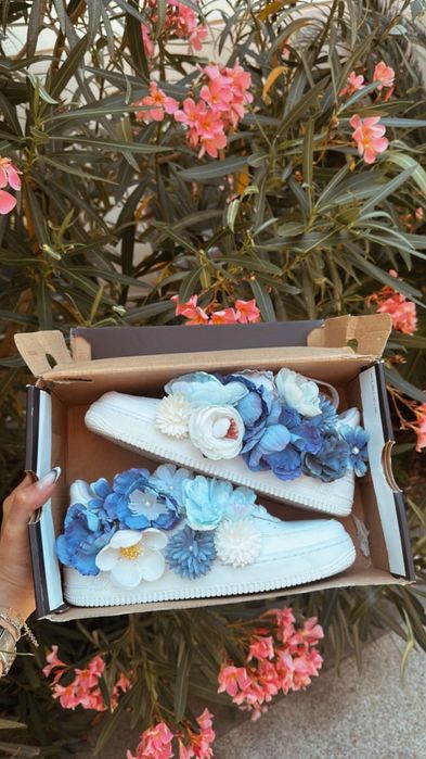 Nike air force one custom flower