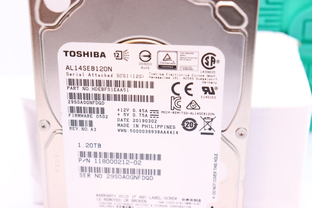 Harddisk Server SAS 1.2 Tb 10K 12Gb 2.5" Toshiba AL14SEB120N