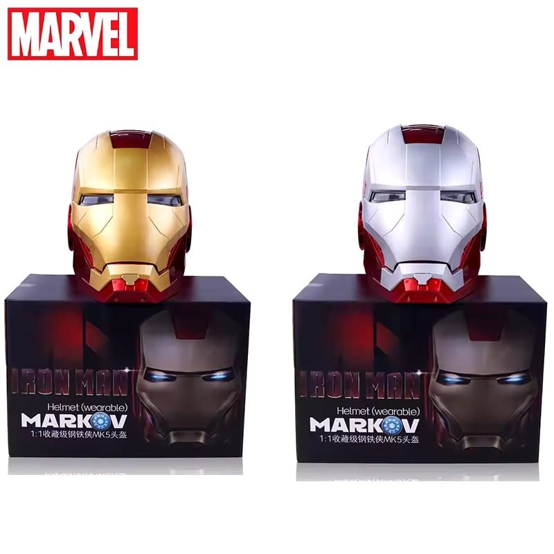 Masca Iron Man noua cutie completa ochi luminati deschidere frontala
