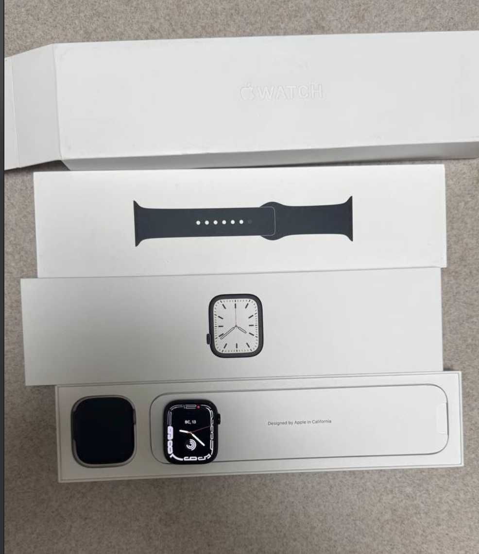 Apple Watch Series 7 45mm Midnight (Черные)