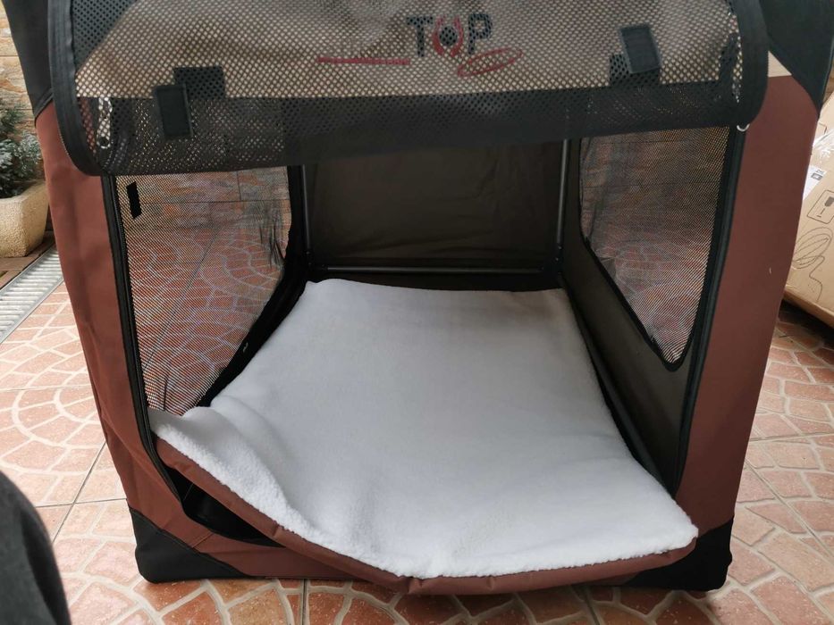 Cutie de transport pt. caini KARLIE Smart Top De LUXE, XL, 106x71x69cm
