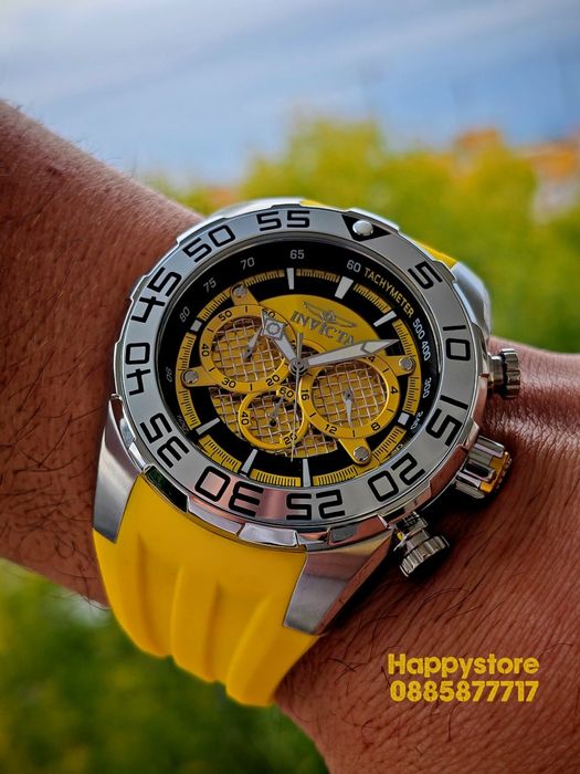 INVICTA Pogo Yellow 50mm, Инвикта нов ръчен часовник