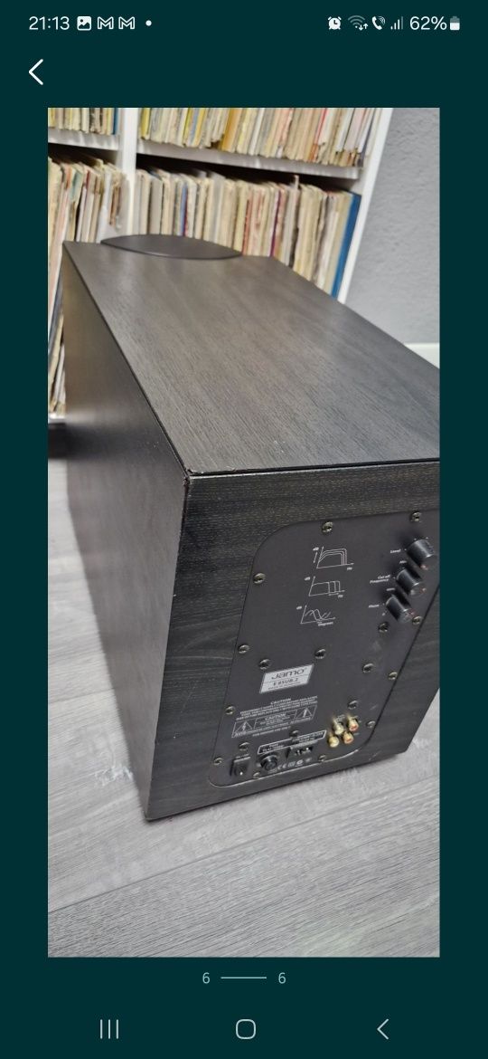 Subwoofer Jamo E8SUB.2 8" 100-Watts Activ, Made în Denmark.