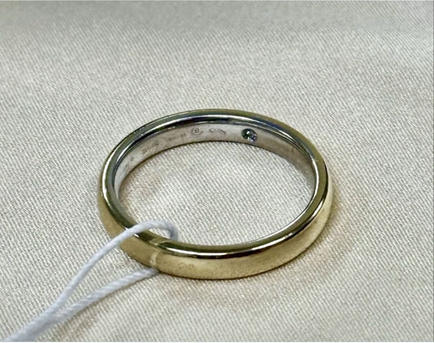 Обручалное кольцо премиум класса - Damiani 6,08 гр. 750 пробы.