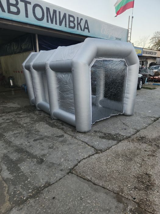 Преносима надуваема бояджийска кабина