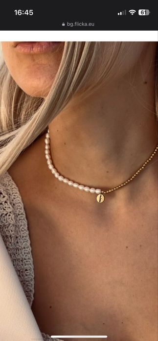 Колие с перли Flicka Rice Pearls