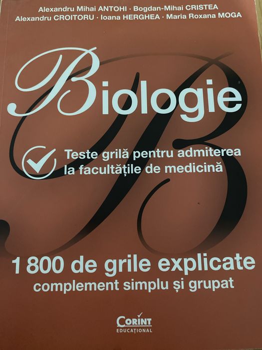 1800 DE GRILE EXPLICATE Biologie-Corint