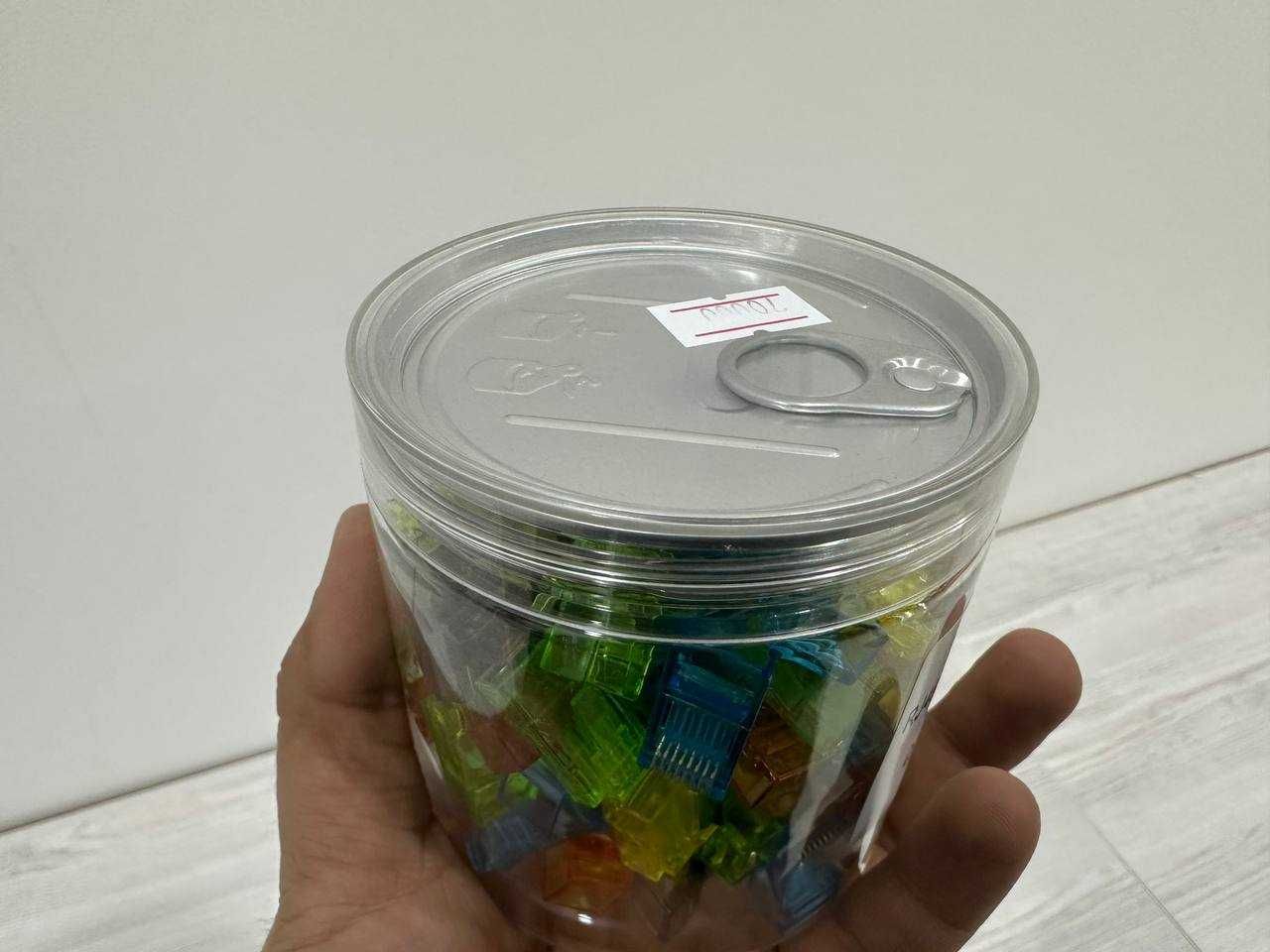 Коннекторы цветные RJ45 разъем для сетевых кабелей (в кор-ке 100шт)
