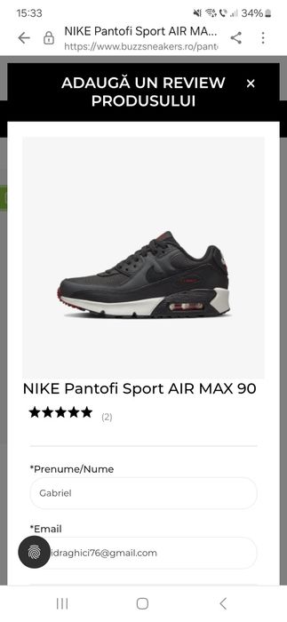 Vând adidasi Nike Air max nr 40